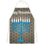 black happy Hanukkah Full Print Apron