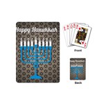 black happy Hanukkah Playing Cards (Mini)