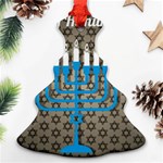 black happy Hanukkah Ornament (Christmas Tree) 