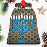 black happy Hanukkah Ornament (Bell)