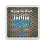 black happy Hanukkah Memory Card Reader (Square)