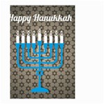 black happy Hanukkah Small Garden Flag (Two Sides)