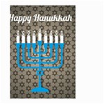 black happy Hanukkah Large Garden Flag (Two Sides)