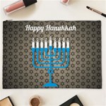 black happy Hanukkah Cosmetic Bag (XXL)