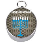 black happy Hanukkah Silver Compass