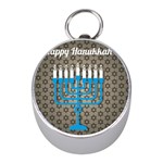 black happy Hanukkah Silver Compass (Mini)