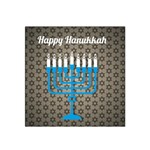 black happy Hanukkah Satin Bandana Scarf