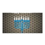 black happy Hanukkah Satin Wrap