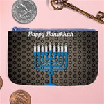 black happy Hanukkah Large Coin Purse