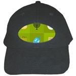 colorblock green hanukkah Black Cap