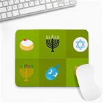 colorblock green hanukkah Small Mousepad