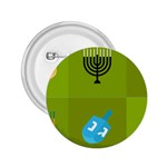 colorblock green hanukkah 2.25  Button