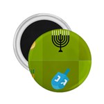 colorblock green hanukkah 2.25  Magnet