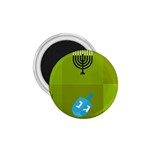 colorblock green hanukkah 1.75  Magnet