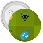 colorblock green hanukkah 3  Button