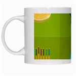 colorblock green hanukkah White Mug