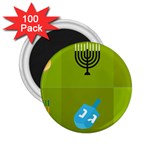 colorblock green hanukkah 2.25  Magnet (100 pack) 