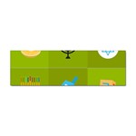 colorblock green hanukkah Sticker (Bumper)