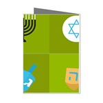 colorblock green hanukkah Mini Greeting Cards (Pkg of 8)