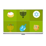 colorblock green hanukkah Business Card Holder