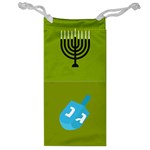 colorblock green hanukkah Jewelry Bag