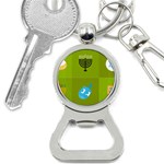 colorblock green hanukkah Bottle Opener Key Chain