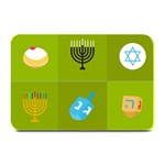 colorblock green hanukkah Plate Mat