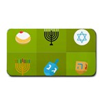 colorblock green hanukkah Medium Bar Mat