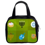 colorblock green hanukkah Classic Handbag (Two Sides)