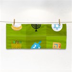 colorblock green hanukkah Hand Towel