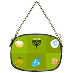 colorblock green hanukkah Chain Purse (Two Sides)