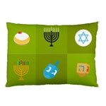 colorblock green hanukkah Pillow Case