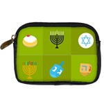 colorblock green hanukkah Digital Camera Leather Case