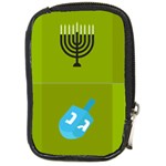 colorblock green hanukkah Compact Camera Leather Case