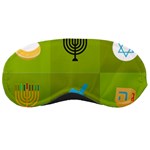 colorblock green hanukkah Sleeping Mask