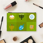 colorblock green hanukkah Cosmetic Bag (Medium)