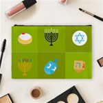 colorblock green hanukkah Cosmetic Bag (Large)