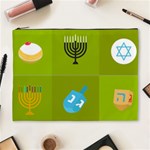 colorblock green hanukkah Cosmetic Bag (XL)