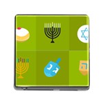 colorblock green hanukkah Memory Card Reader (Square 5 Slot)