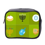 colorblock green hanukkah Mini Toiletries Bag (Two Sides)