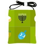 colorblock green hanukkah Shoulder Sling Bag