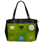 colorblock green hanukkah Oversize Office Handbag