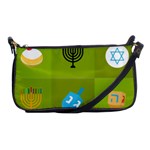 colorblock green hanukkah Shoulder Clutch Bag