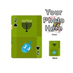 colorblock green hanukkah Playing Cards 54 (Mini)