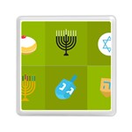 colorblock green hanukkah Memory Card Reader (Square)