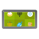 colorblock green hanukkah Memory Card Reader (Mini)