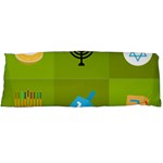 colorblock green hanukkah Body Pillow Case (Dakimakura)