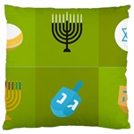 colorblock green hanukkah Large Cushion Case (One Side)