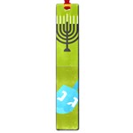 colorblock green hanukkah Large Book Mark