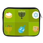 colorblock green hanukkah Apple iPad Zipper Case